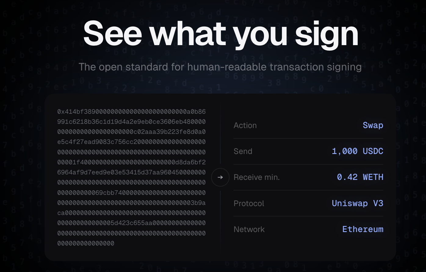 See what you sign — từ chuỗi hex sang giao dịch human-readable
