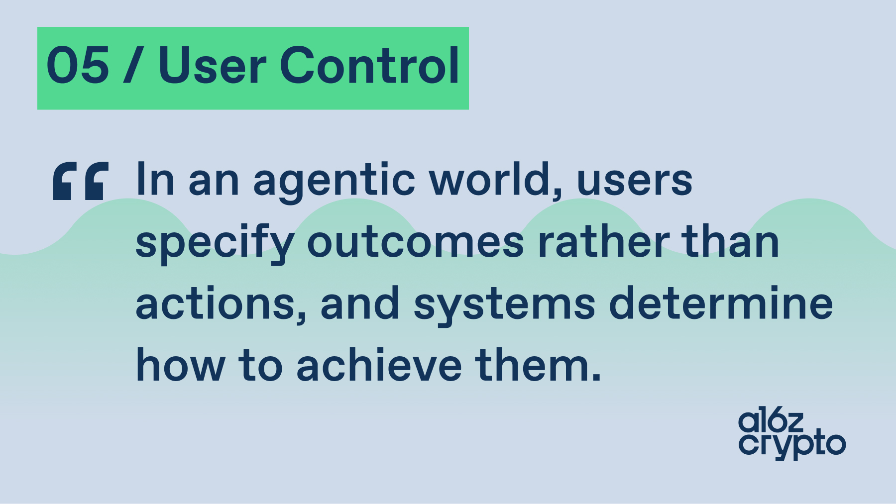 Biểu đồ về preserving user control trong agentic systems của a16z crypto