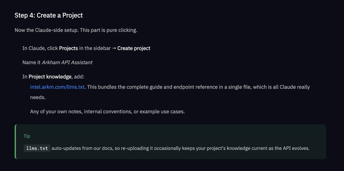Bước 4 thêm tài liệu Arkham vào Project Knowledge của Claude