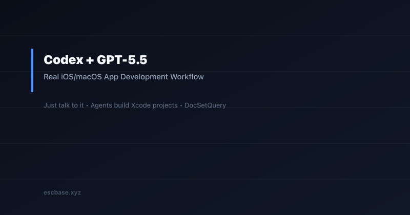 Codex GPT-5.5 workflow
