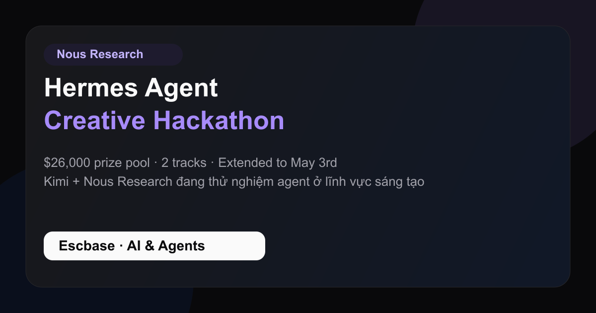 Hermes Agent Creative Hackathon thumbnail