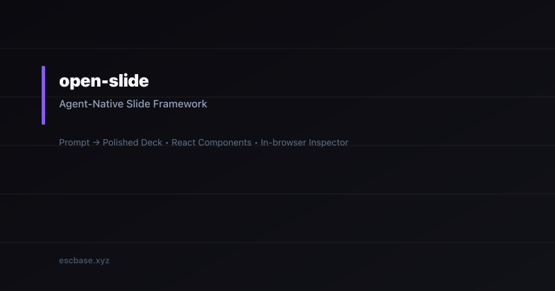 open-slide agent framework